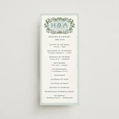 "Sierra" - Wedding Programs in Spruce by Paper Sun Studio - Front