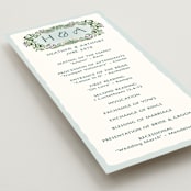 "Sierra" - Wedding Programs in Spruce by Paper Sun Studio - Detail