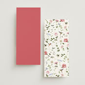"Ornate" - Wedding Programs in Peony by Sarah Knight - Back of Card Options