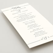"Black Tie Elegance" - Wedding Programs in Tuxedo by Nicoletta Savod - Detail