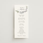 "Forget Me Nots" - Wedding Programs in Violet by Jenna Holcomb - Front