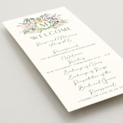 "Tropical Dreams" - Wedding Programs in Jungle by Petra Kern - Detail