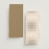 "Sprigs of Joy" - Wedding Programs in Pearl by Leah Bisch - Back of Card Options