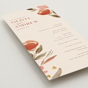 "Giardino" - Wedding Programs in Saffron by Vera Lim - Detail
