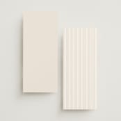 "Felicity" - Wedding Programs in Pearl by Leah Bisch - Back of Card Options