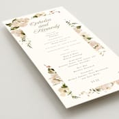 "Felicity" - Wedding Programs in Pearl by Leah Bisch - Detail
