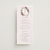 "Gather" - Wedding Programs in Lilac by Susan Moyal - Front