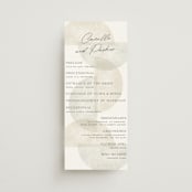 "Camille" - Wedding Programs in Stone by Jackie Crawford - Front