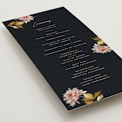 "Dahlia Season" - Wedding Programs in Navy by Olivia Kanaley Inman - Detail