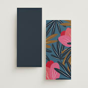 "Tropical Sonata" - Wedding Programs in Hawaii by Ani Somi - Back of Card Options
