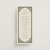 "Century" - Wedding Programs in Robins Egg by Jen Owens - Front