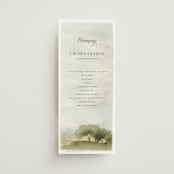 "Countryside" - Wedding Programs in Emerald by Petra Kern - Front