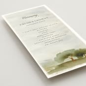 "Countryside" - Wedding Programs in Emerald by Petra Kern - Detail
