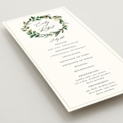 "Fresh Classic" - Wedding Programs in Porcelain by Susan Moyal - Detail