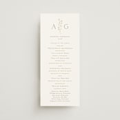 "kouignette" - Wedding Programs in Chiffon by chocomocacino - Front