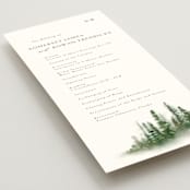 "Somerset" - Wedding Programs in Evergreen by Melanie Kosuge - Detail
