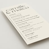"Modern Monogram" - Wedding Programs in Latte by Jackie Crawford - Detail
