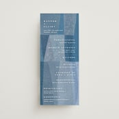 "denim patchwork" - Wedding Programs in Seaside by Carrie Moradi - Front