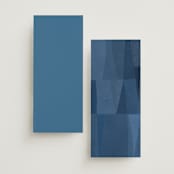 "denim patchwork" - Wedding Programs in Seaside by Carrie Moradi - Back of Card Options