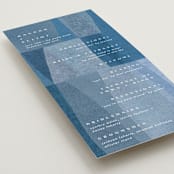 "denim patchwork" - Wedding Programs in Seaside by Carrie Moradi - Detail