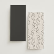 "etched floral" - Wedding Programs in Stone by Phrosné Barwood - Back of Card Options