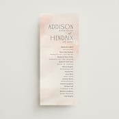 "First light" - Wedding Programs in Blush by Itsy Belle Studio - Front