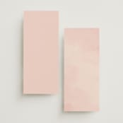 "First light" - Wedding Programs in Blush by Itsy Belle Studio - Back of Card Options