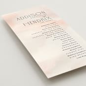 "First light" - Wedding Programs in Blush by Itsy Belle Studio - Detail