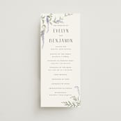 "Enchanted Evening" - Wedding Programs in Lavender by Design Lotus - Front