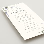 "Enchanted Evening" - Wedding Programs in Lavender by Design Lotus - Detail