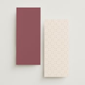 "Chantilly" - Wedding Programs in Mauve by Erica Krystek - Back of Card Options