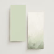 "Hillside" - Wedding Programs in Moss by Hannah Williams - Back of Card Options