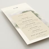 "Hillside" - Wedding Programs in Moss by Hannah Williams - Detail