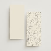 "Wonderful Tonight" - Wedding Programs in Oreo Creme by Design Lotus - Back of Card Options