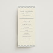 "Florence" - Wedding Programs in Sky by Kelly Watkins - Front
