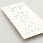 "Aristocratic" - Wedding Programs in Sky by Creo Study - Detail