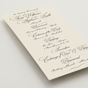 "Old Fashioned" - Wedding Programs in Night by Ani Somi - Detail