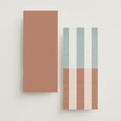 "Trois" - Wedding Programs in Almond by Blustery August - Back of Card Options