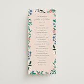 "Le Jardin" - Wedding Programs in Petal by Elly - Front