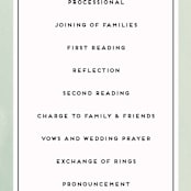 "Botanical Name Plate" - Wedding Programs in Sage by Shiny Penny Studio - Detail
