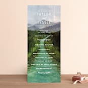 "Adventure Begins" - Wedding Programs in Forest by Elly - Front