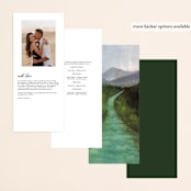 "Adventure Begins" - Wedding Programs in Forest by Elly - Back of Card Options