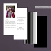 "Classic" - Wedding Programs in Tuxedo by Lauren Chism - Back of Card Options