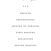 "Classic" - Wedding Programs in Tuxedo by Lauren Chism - Detail