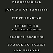 "Blooming Bouquet" - Wedding Programs in Charcoal by Alethea and Ruth - Detail