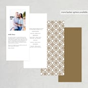 "divine" - Wedding Programs in Gilded Gold by Jennifer Postorino - Back of Card Options