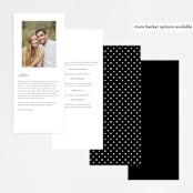 "Adorned Ampersand" - Wedding Programs in Cotton by Jennifer Postorino - Back of Card Options