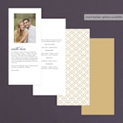 "Sullavan" - Wedding Programs in Teal by Carly Reed Walker - Back of Card Options