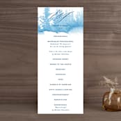 "misty forest" - Wedding Programs in Navy by Ariel Rutland - Front