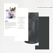"blithe" - Wedding Programs in Charcoal by Design Lotus - Back of Card Options